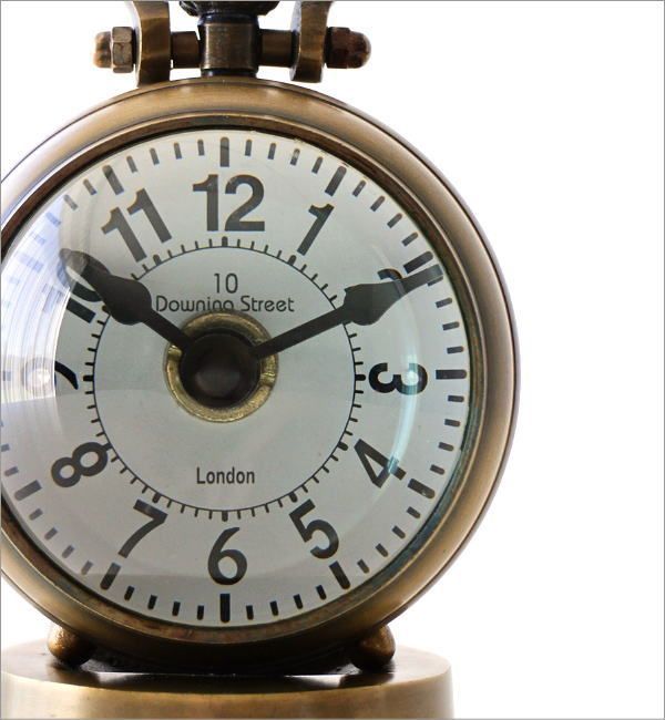 置き時計 置時計 アンティーク おしゃれ アナログ 小さい 羅針盤