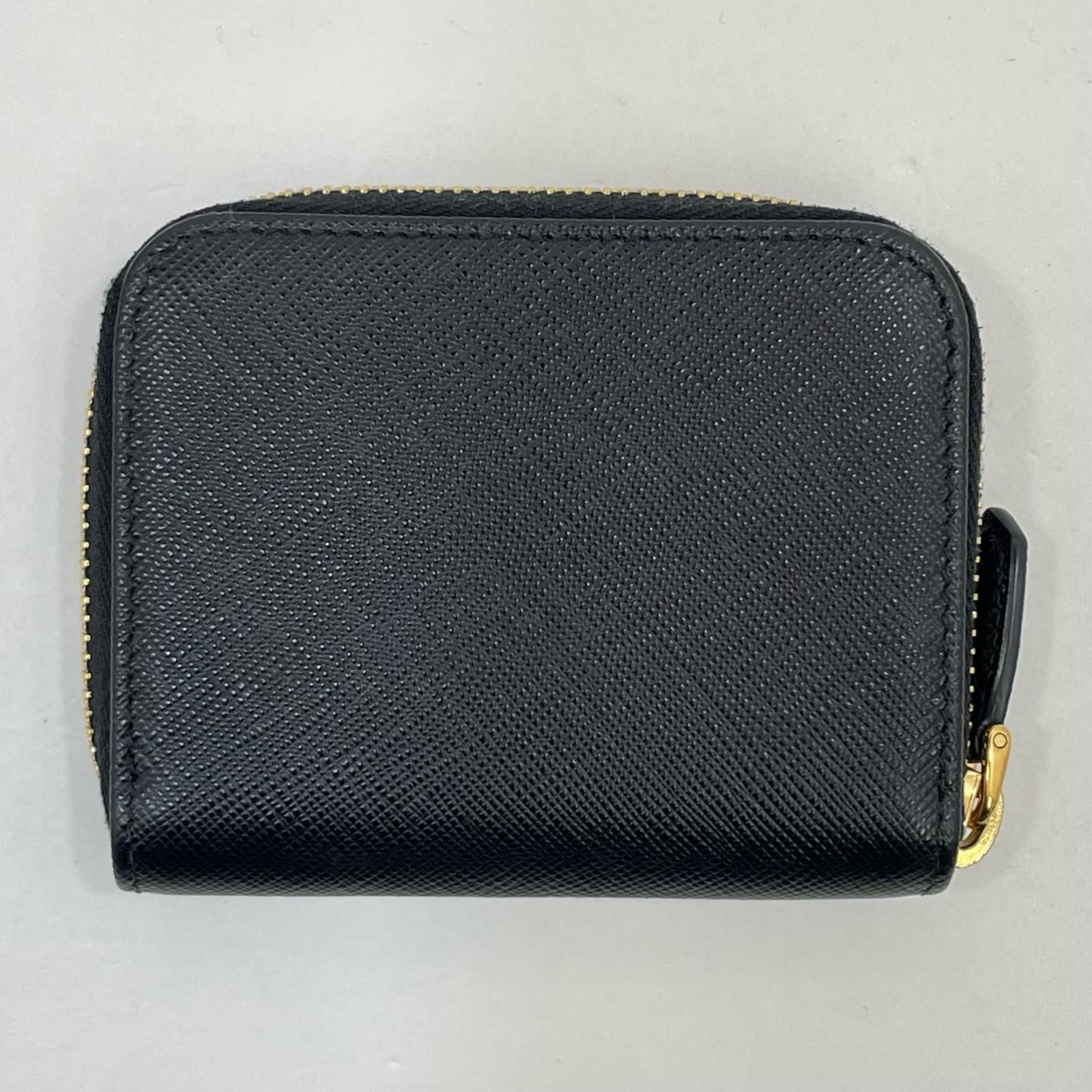 PRADA プラダ ラウンドファスナー コインケース 1 MM 268 ブラック