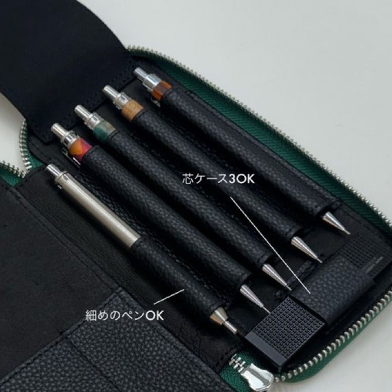 ラダイト レザーラウンドジップ ペンケース エッセンシャル MAYA おしゃれ 文房具 Luddite レザー ジップ 本革製 筆箱 シンプル 文房具 ギフト 誕生日 プレゼント 男性 女性 卒業祝い 入学祝い