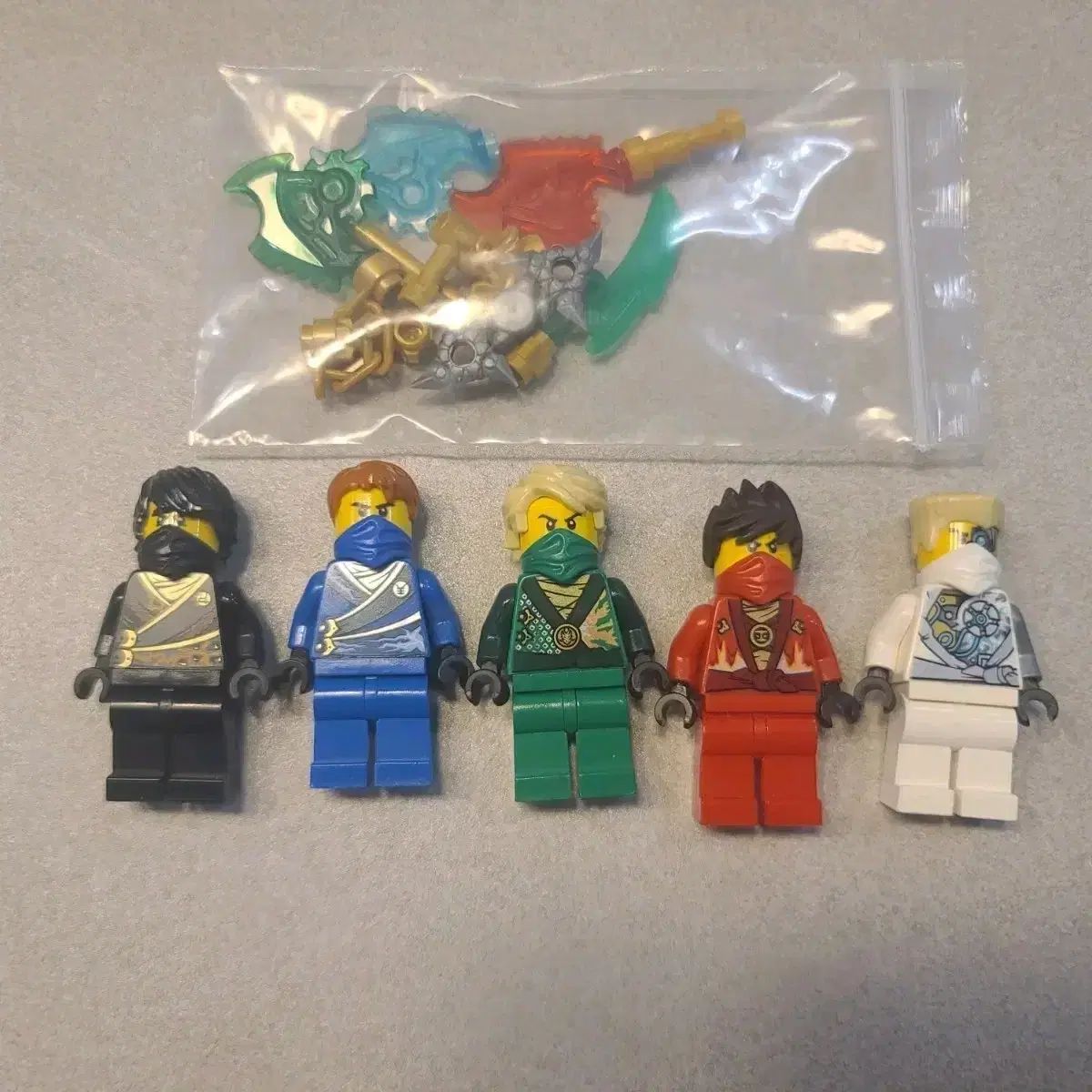 LEGOニンジャゴー リー ビューティド ミニフィギュア 5種 武器