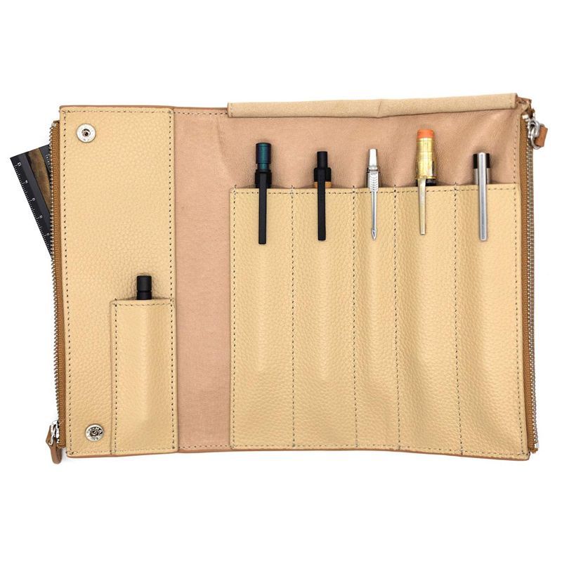 ラダイト レザーラウンドジップペンケース エッセンシャル MAYA おしゃれ 文房具 Luddite レザー ジップ 本革製 筆箱 シンプル 文房具 ギフト 誕生日 プレゼント 男性 女性 卒業祝い 入学祝い