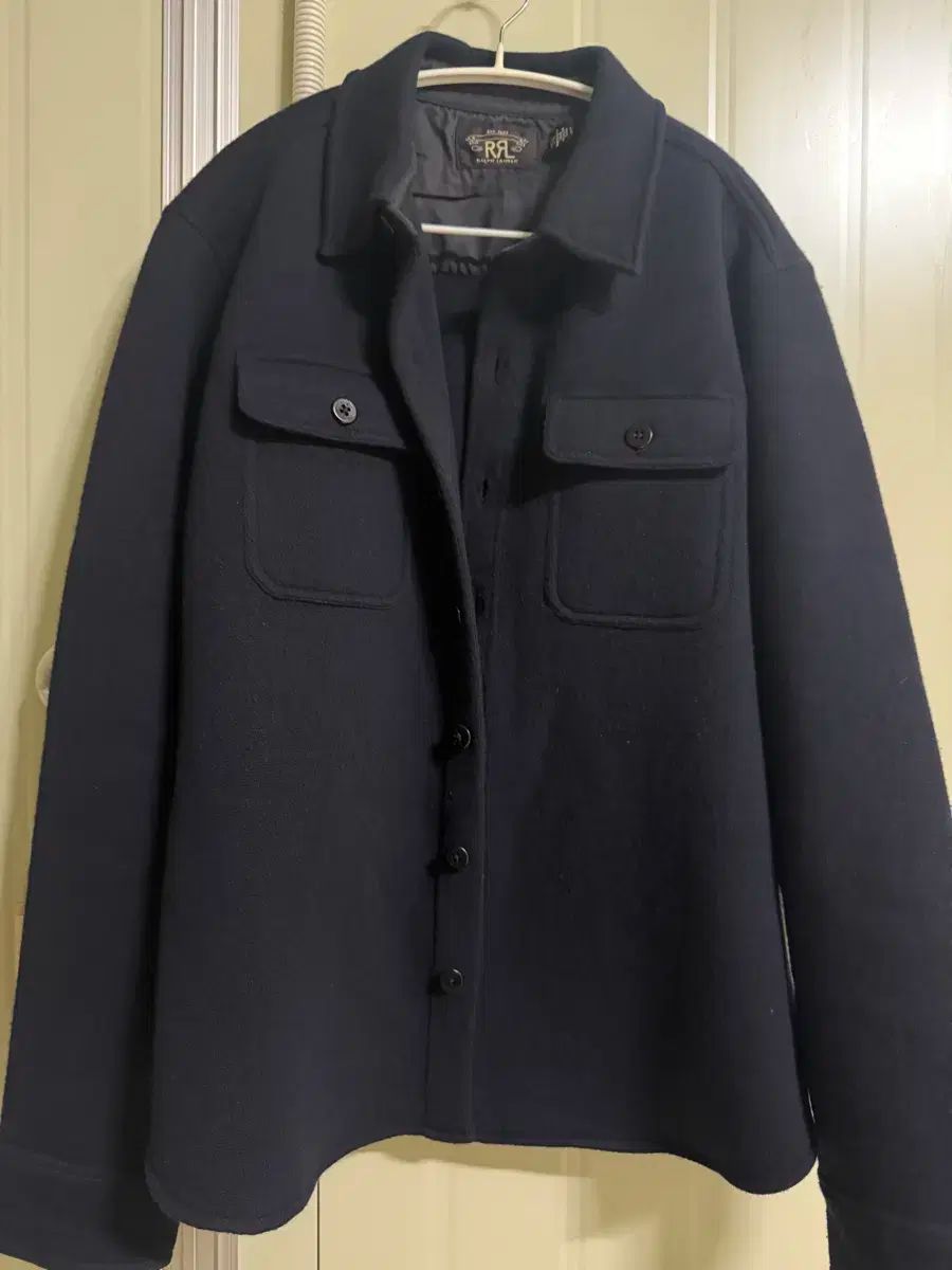 RRA ダブルアールエル SAMSUNG GALAXY BUDS アイ ジャカード ウール ワークシャツ セーター L