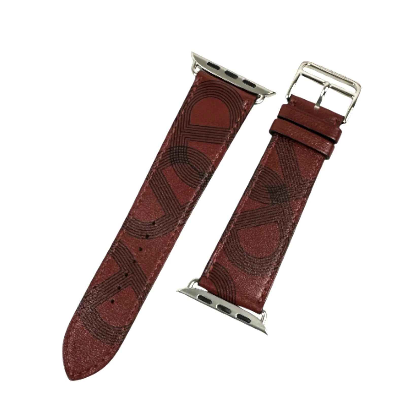 HERMES エルメス アップルウォッチベルト ルージュ Z刻印 -A 9304