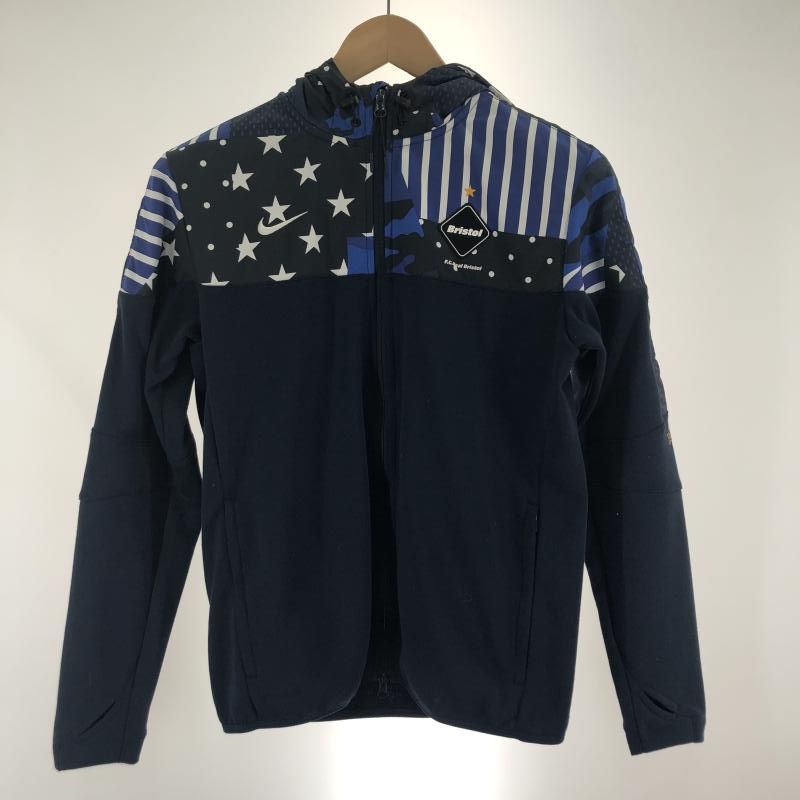 F.C.Real Bristol x NIKE 16SS DRI-FIT KNIT FLEECE HOODY サイズS ネイビー エフシー ルブリストル 91