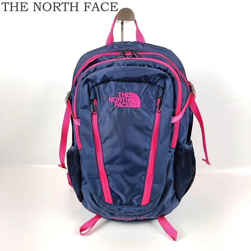 THE NORTH FACE ザノースフェイス Single shot シングルショット リュックサック バックパック NM71603 ネイビー×ピンク アウトドア レジャー スポーツ 通勤