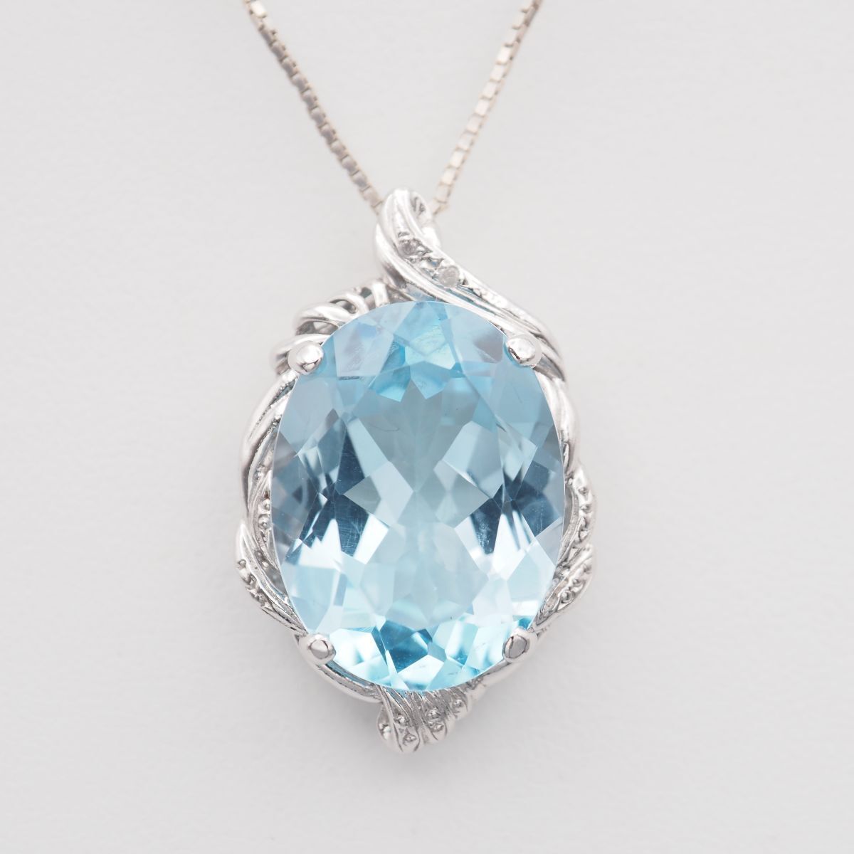 H 777 ブルーストーン 20.0 ct ダイヤモンド 0.01 刻印 ペンダント トップ デザイン シルバー チャーム ヘッド 誕生石