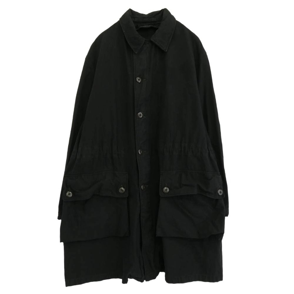 スウェーデン軍 SWEDISH ARMY C-56 後染め フィールドコート ブラック系 サイズ不明