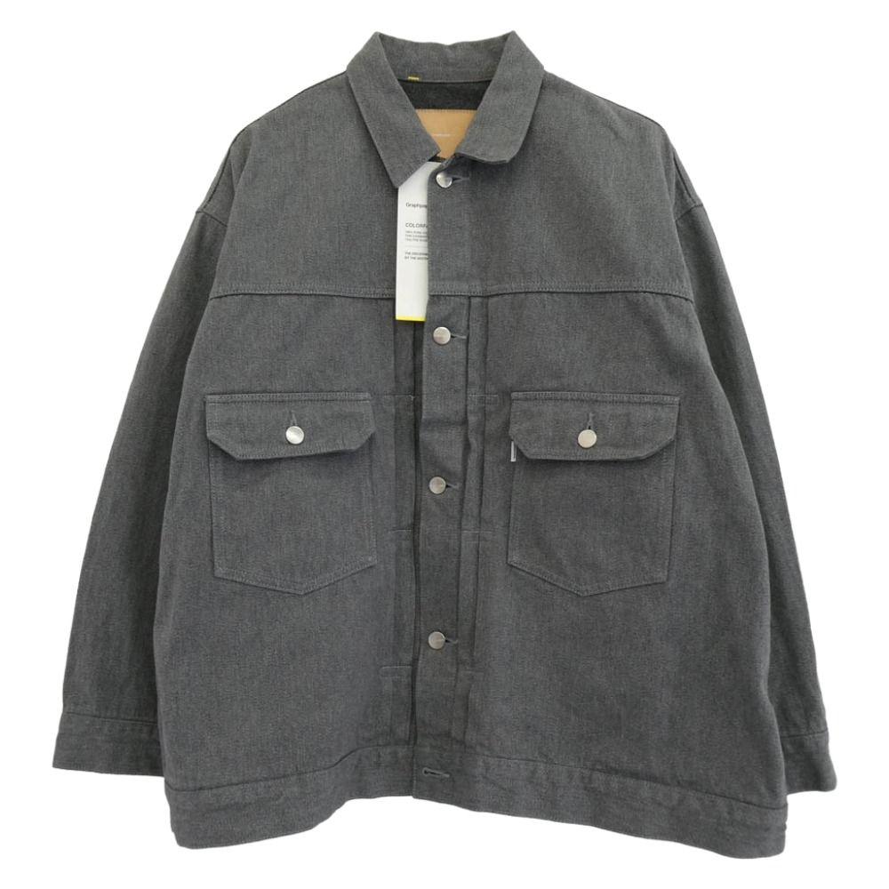 GRAPHPAPER グラフペーパー 23SS GU231-30114B Colorfast Denim Jacket ファスト デニムジャケット グレー系 1