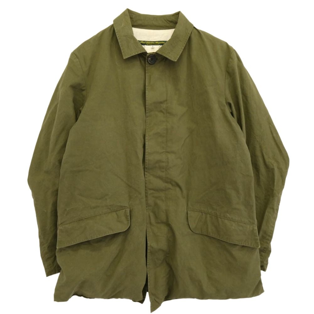Paul Harnden ポールハーデン 英国製 Mac coat マックコート ベンタイルコットン ジャケット カーキ系 S