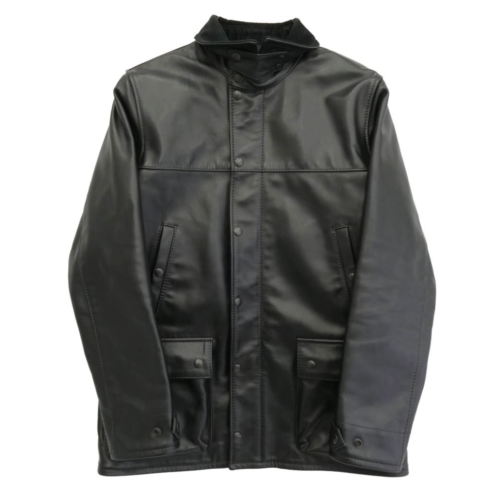 KADOYA カドヤ HEAD FACTORY ヘッドファクトリー BLACK BIRD ブラックバード レザーハーフコート レザージャケット ブラック系 L