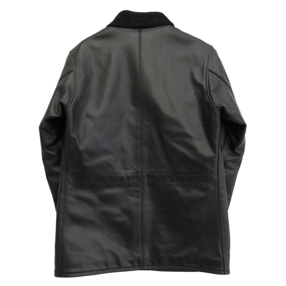 KADOYA カドヤ HEAD FACTORY ヘッドファクトリー BLACK BIRD ブラックバード レザーハーフコート レザージャケット ブラック系 L