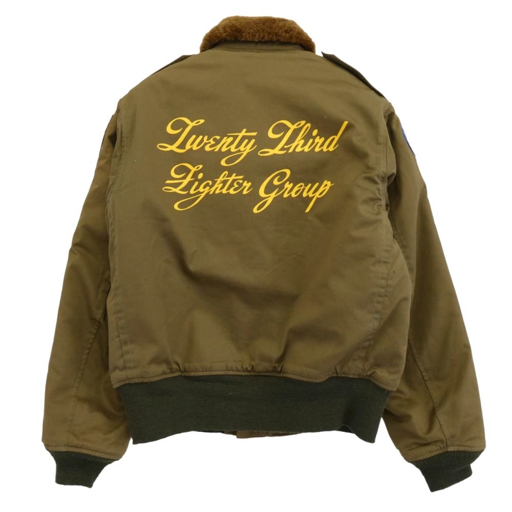 Buzz Rickson s バズリクソンズ BR10803 TYPE B-10 23rd Fighter Group FLYNG TIGERS フライングタイガース フライト ミリタリー ジャケット カーキ系 40