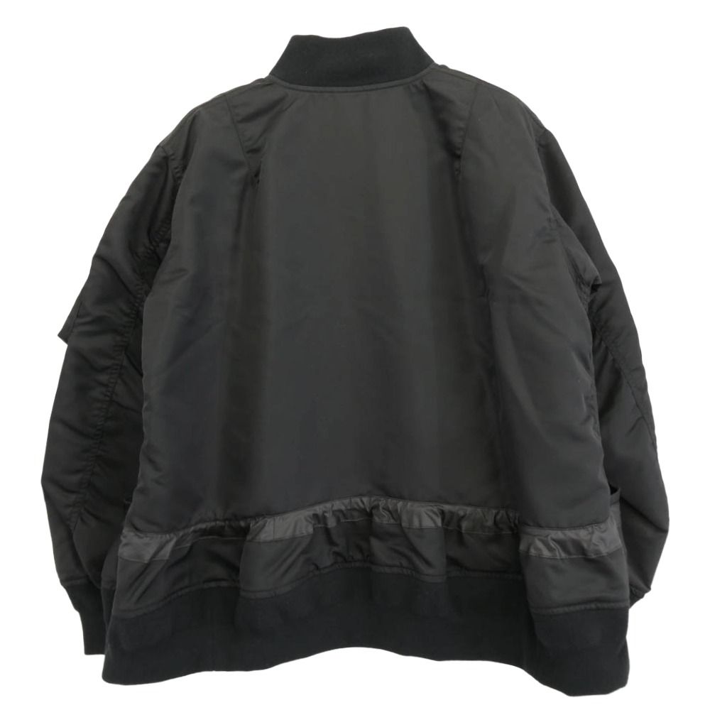 Sacai サカイ 25AW 25-07992 Nylon Twill Blouson BLACK ナイロン