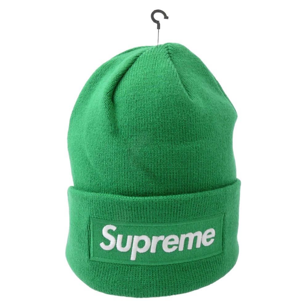 Supreme シュプリーム 24AW × New Era Box Logo Beanie ニューエラ ボックスロゴ ビーニー ニット帽 グリーン系 新古品