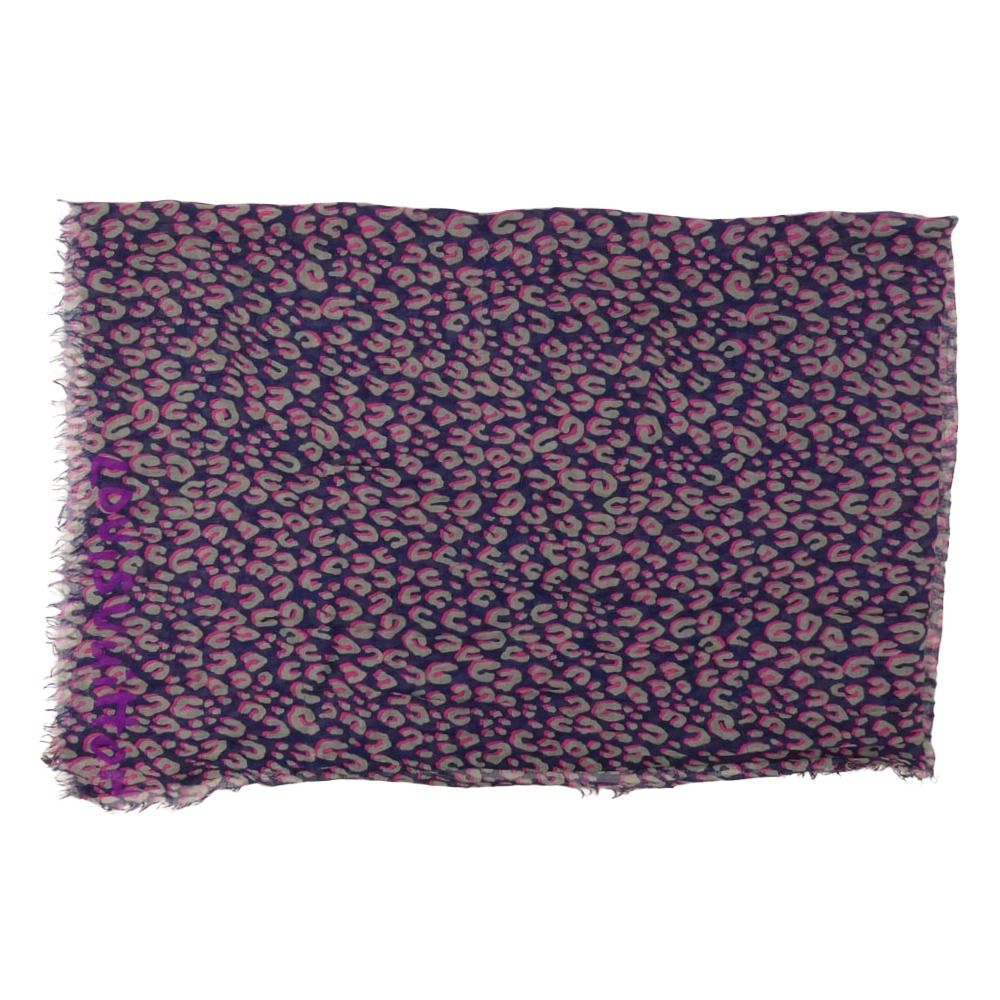 LOUIS VUITTON ルイ ヴィトン M72450 レオパード カシミヤ シルク 大判ストール ネイビー系