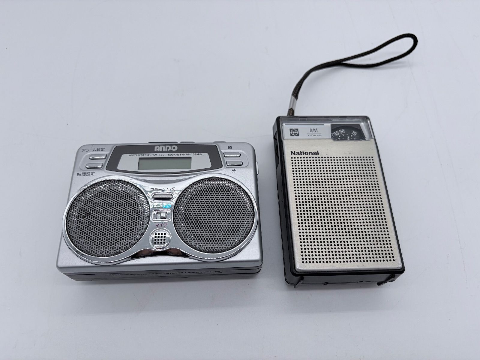 ジャンク・レトロ】ANDO ラジオカセットプレイヤー RC-7874D