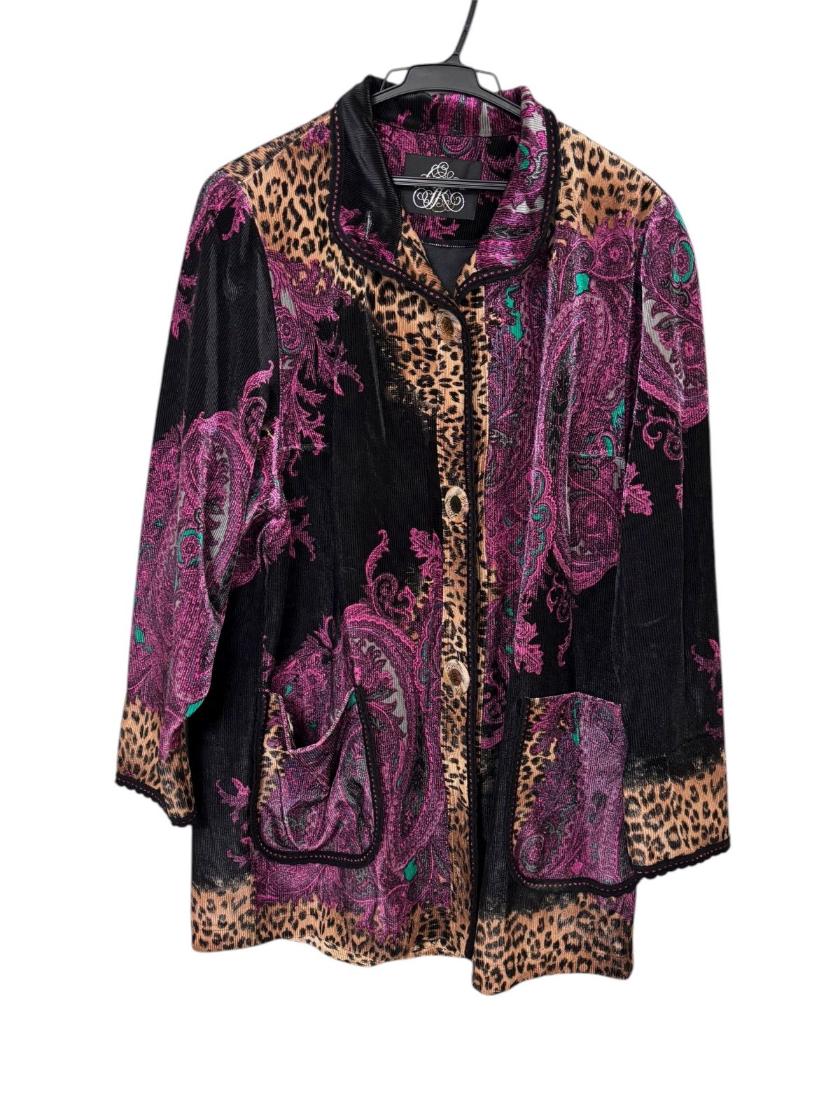 伊太利屋 イタリヤ コート 長袖 ブラックパープル レディース G 4