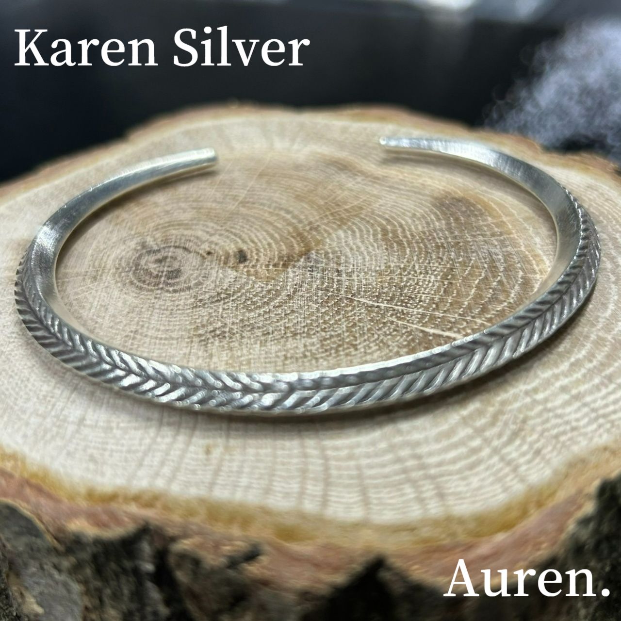 KAREN SILVER カレンシルバー リーフカフバングル ユニセックス フリーサイズ a-kr011