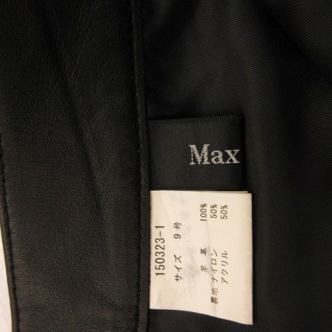  マックスブルー Max Blue ラムレザーショートパンツ 黒 9号 A 596 ショートパンツ ハーフパンツ パンツ