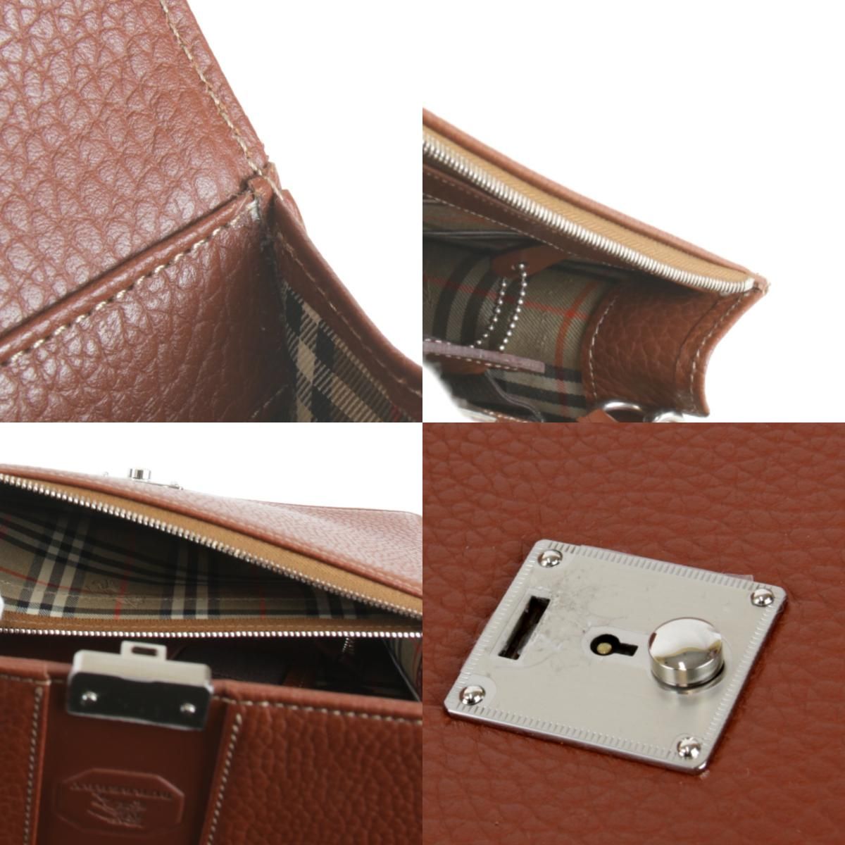  バーバリー セカンドバッグ レザー ブラウン クラッチバッグ バッグ