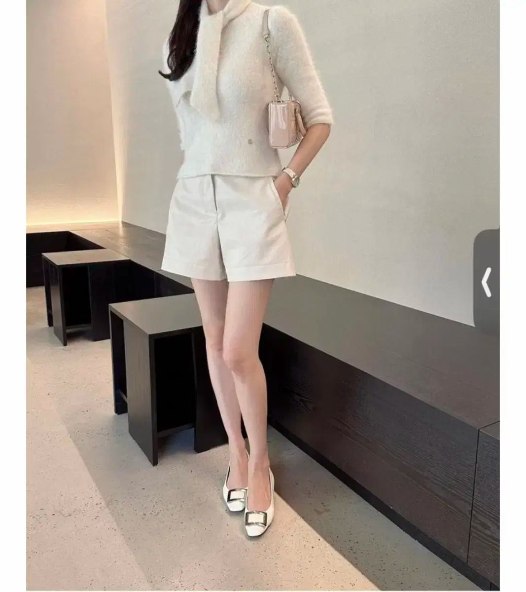 LAPLA あんさんぶる タイ ニット アイボリー 状態良し