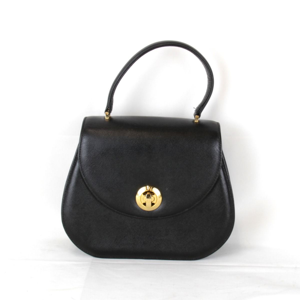USED』 ジバンシィ ターンロック ハンドバッグ レザー ブラック - メルカリ