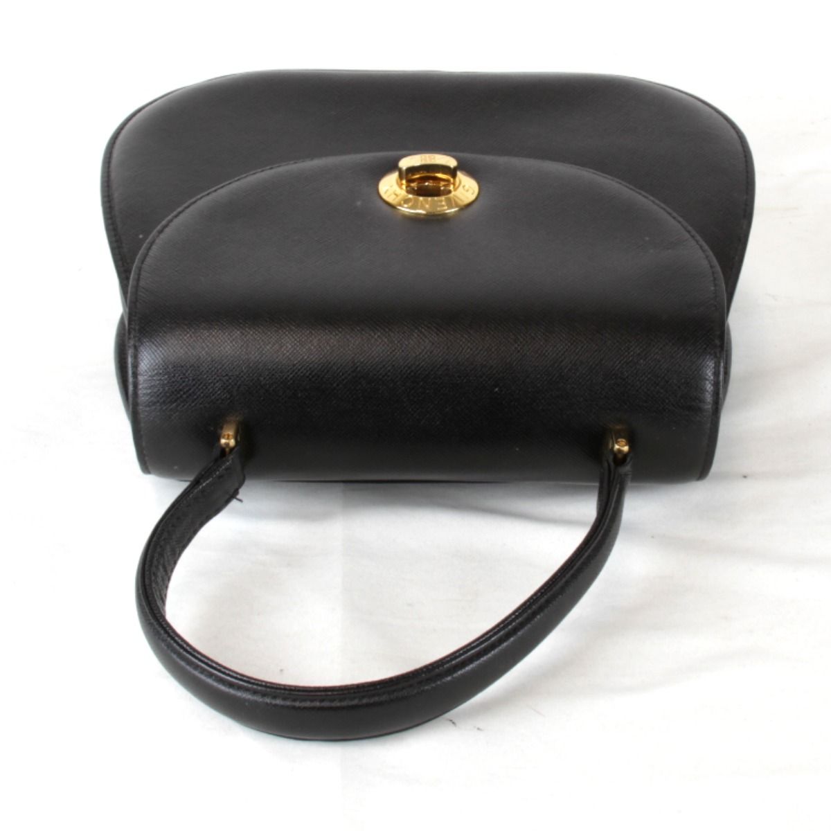 USED』 ジバンシィ ターンロック ハンドバッグ レザー ブラック - メルカリ