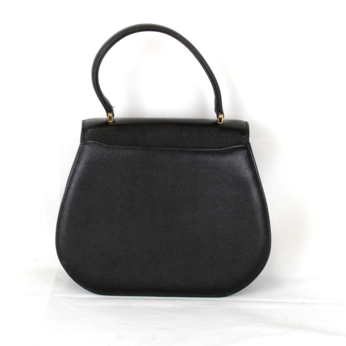 USED』 ジバンシィ ターンロック ハンドバッグ レザー ブラック - メルカリ