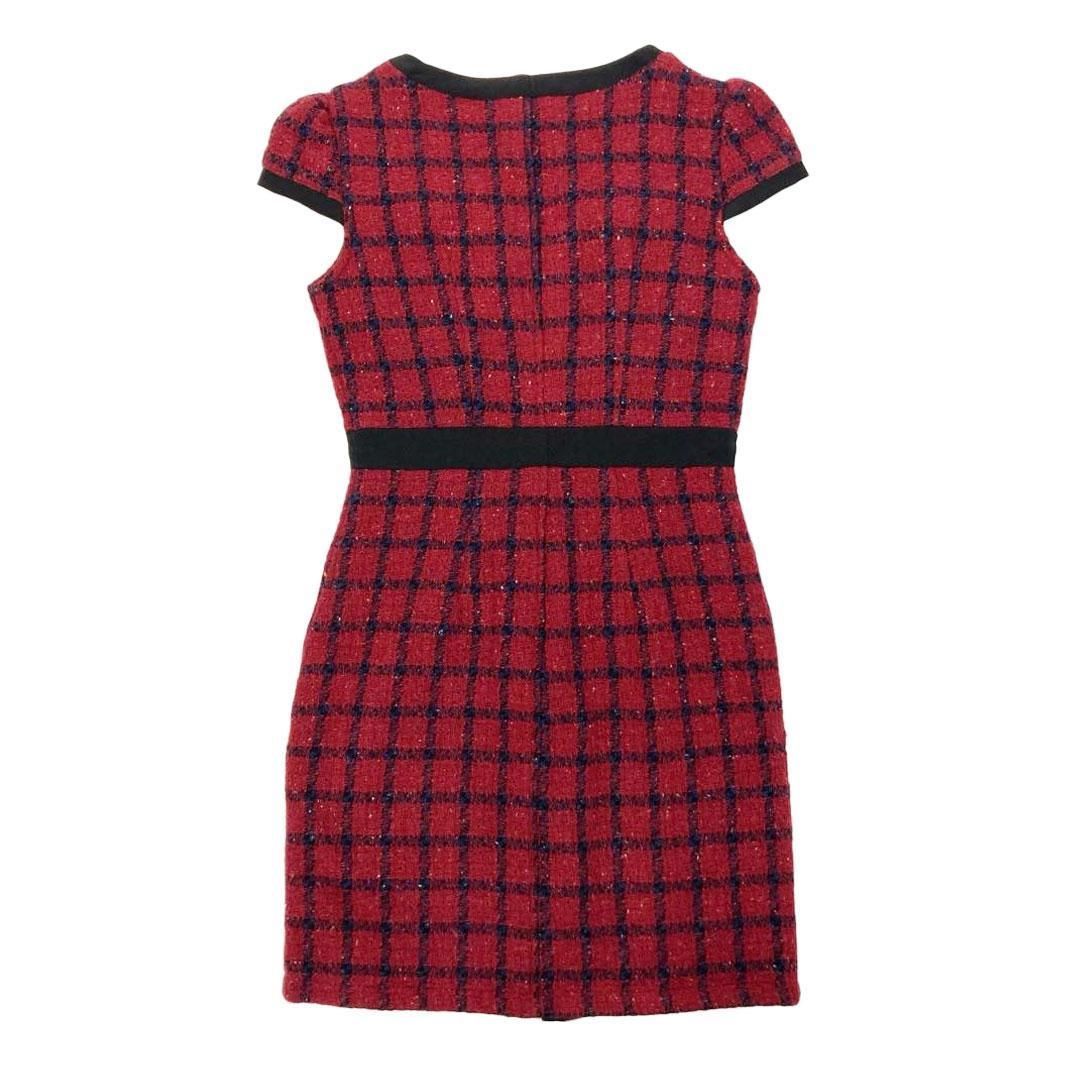 JEWELS / ジュエルズ】ツイードチェックフロントジップミニドレス