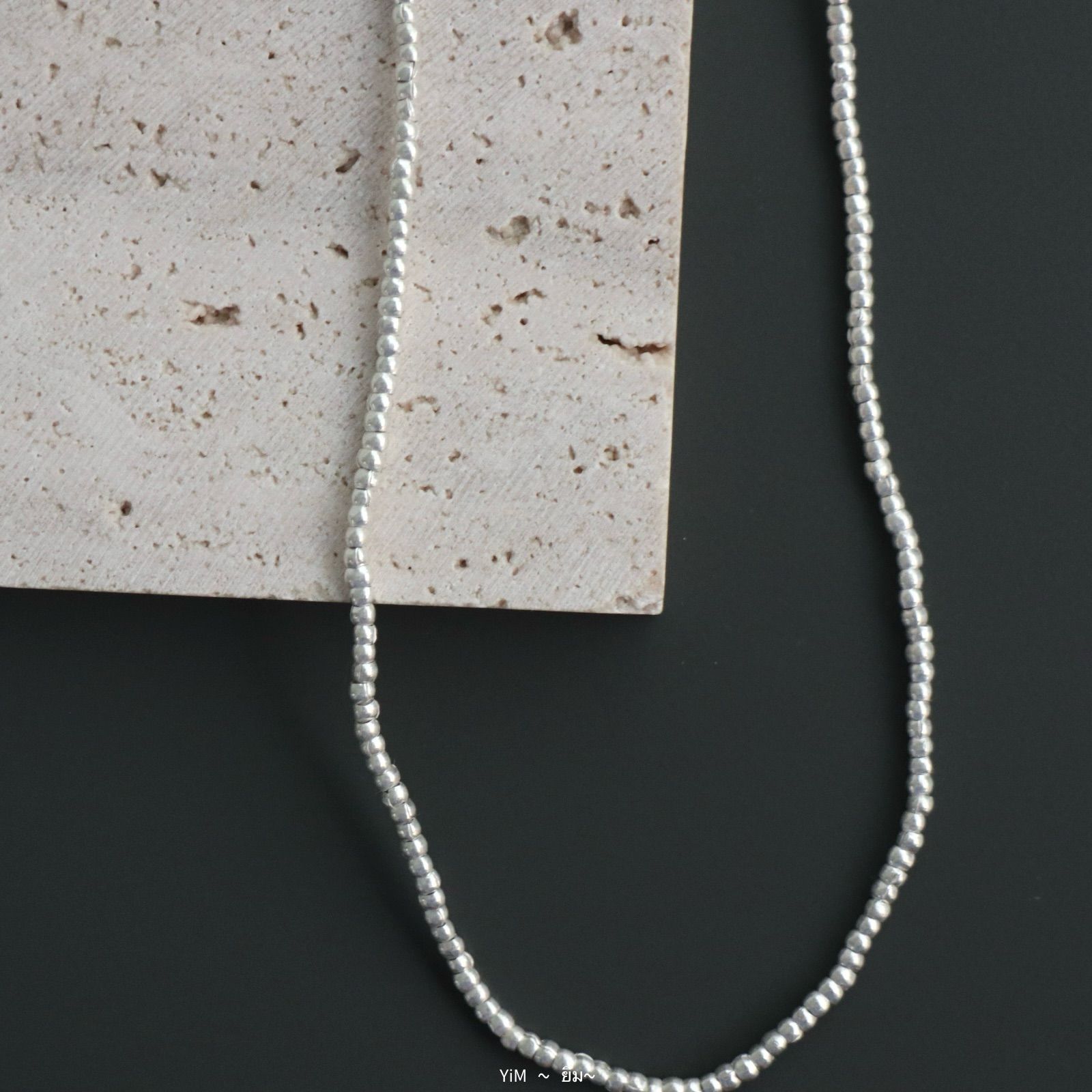 25A-NL402｜Karen Silver Beads Necklace 【 40cm 】 カレンシルバー