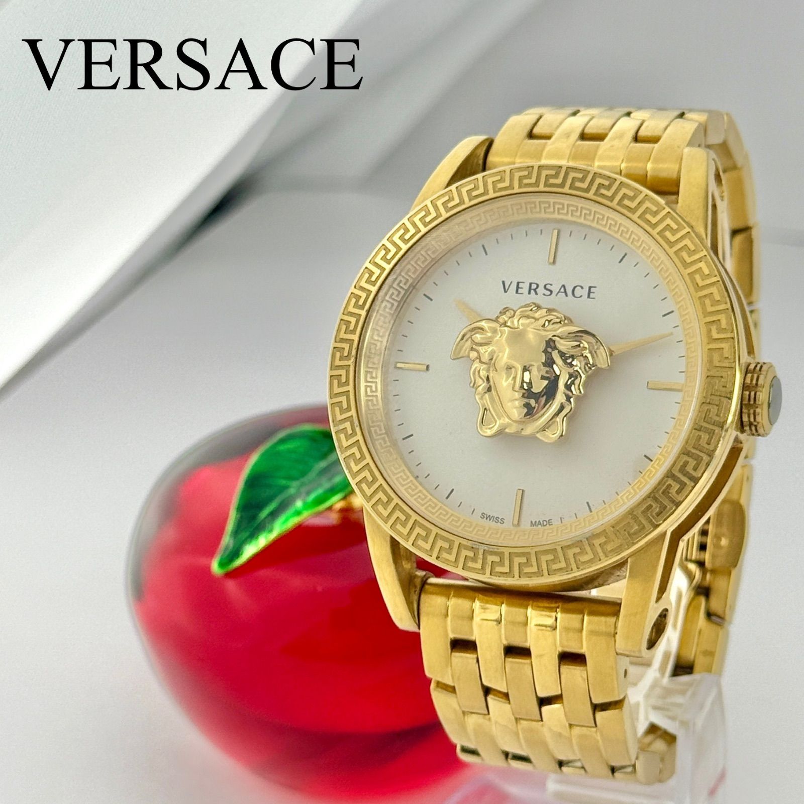 ヴェルサーチ メデューサ エンパイア パラッツォ 新品電池 メンズ