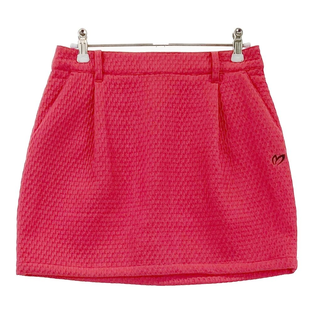 サイズ 0 MASTER BUNNY EDITION マスターバニーエディション モデル スカート 総柄 レッド系 240101542316 ゴルフウェア レディース ストスト