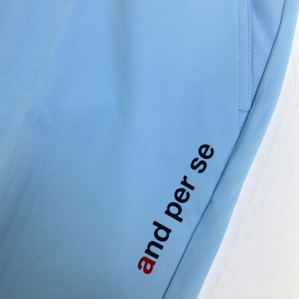 最大60％オフ。 サイズ L AND PER SE アンパスィ モデル ストレッチパンツ ブルー系 240101547386 ゴルフウェア メンズ ストスト 最高級