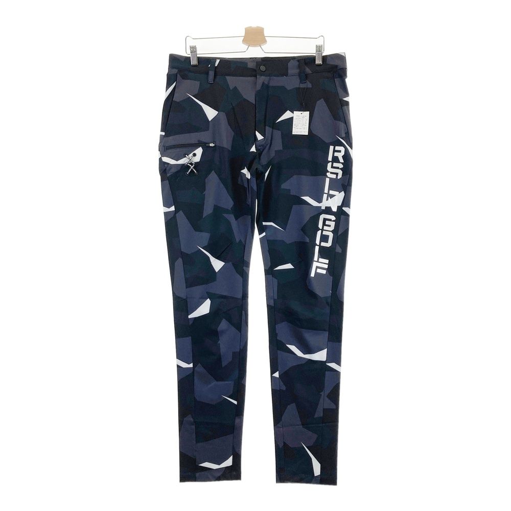 サイズ 7 RUSSELUNO ラッセルノ サイドロゴ ストレッチロングパンツ 総柄 グレー系 240101555239 ゴルフウェア メンズ ストスト