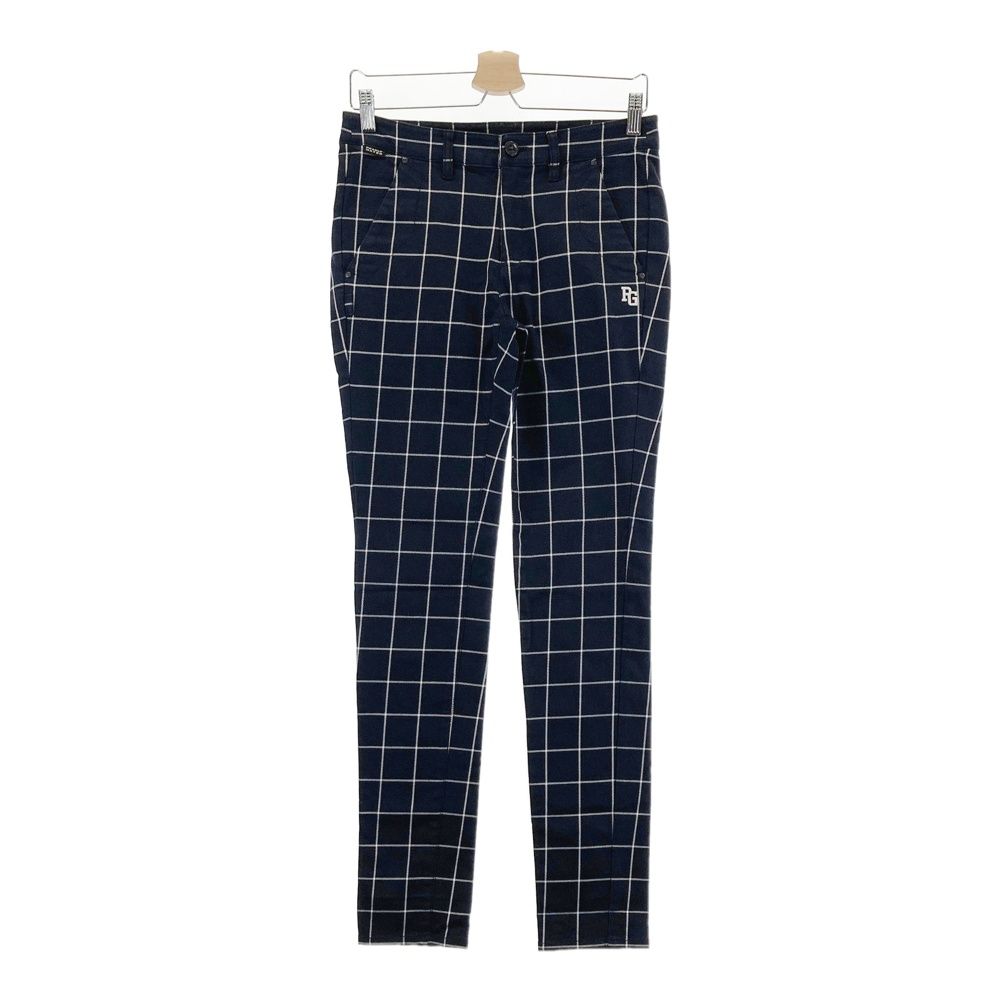 PEARLY GATES パーリーゲイツ ストレッチパンツ チェック柄 ブルー系