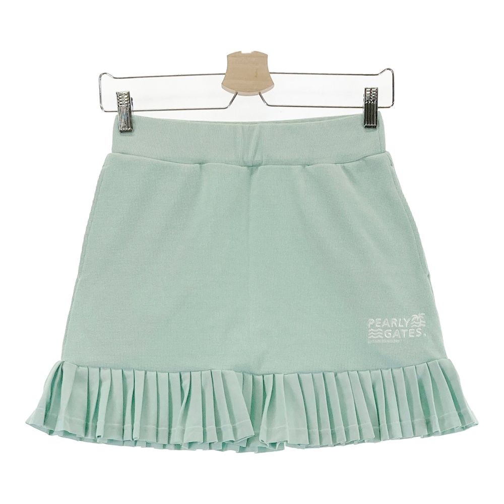 サイズ 0 PEARLY GATES パーリーゲイツ ストレッチプリーツスカート グリーン系 ゴルフウェア レディース ストスト