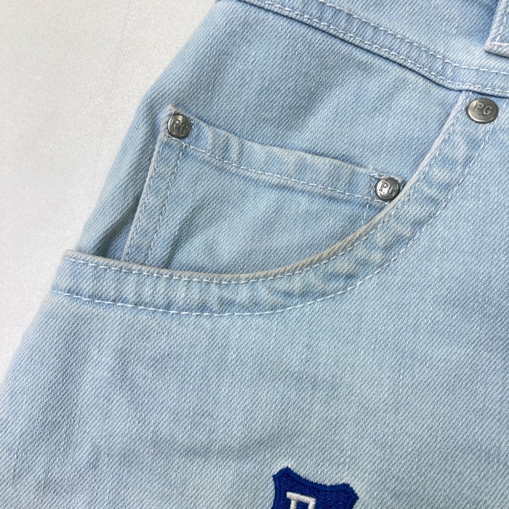 サイズ：0 PEARLY GATES パーリーゲイツ ストレッチデニムスカート