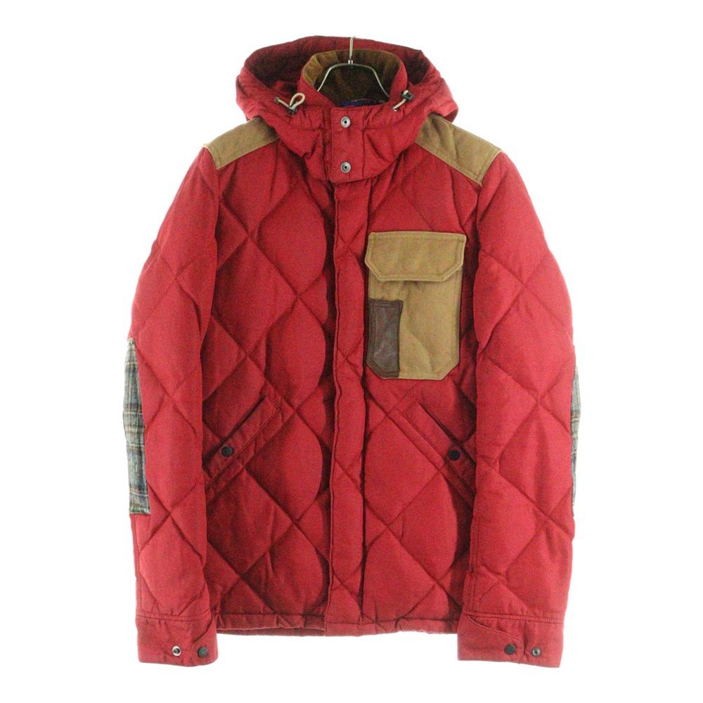JUNYA WATANABE COMME des GARCONS ジュンヤワタナベ コムデギャルソン 12AW AD2012 ×DUVETICA DOWN JACKET デュベティカ ダックレザー切替デザイン フーデッドダウンジャケット WJ-J402