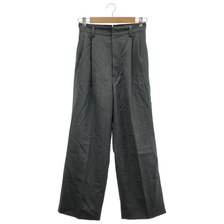 Deuxieme Classe ドゥーズィエムクラス 22030500425030 WOOL SERGE タックパンツ2 レディース グレー 34