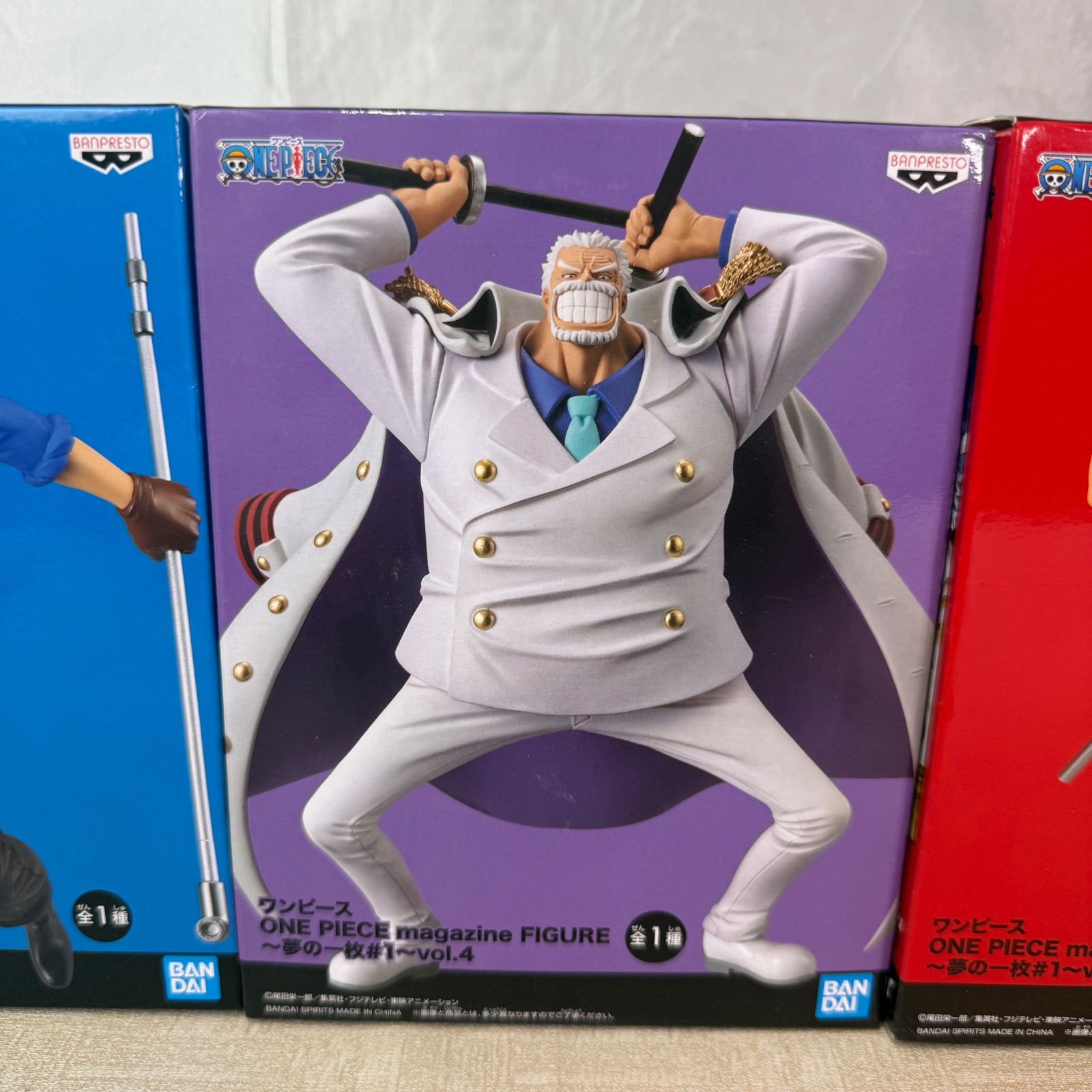 【まとめ売り】ワンピース フィギュア ルフィ　サボ　ガープ　ロー まとめ売り】ワンピース フィギュア ルフィ サボ ガープ ロー まとめ