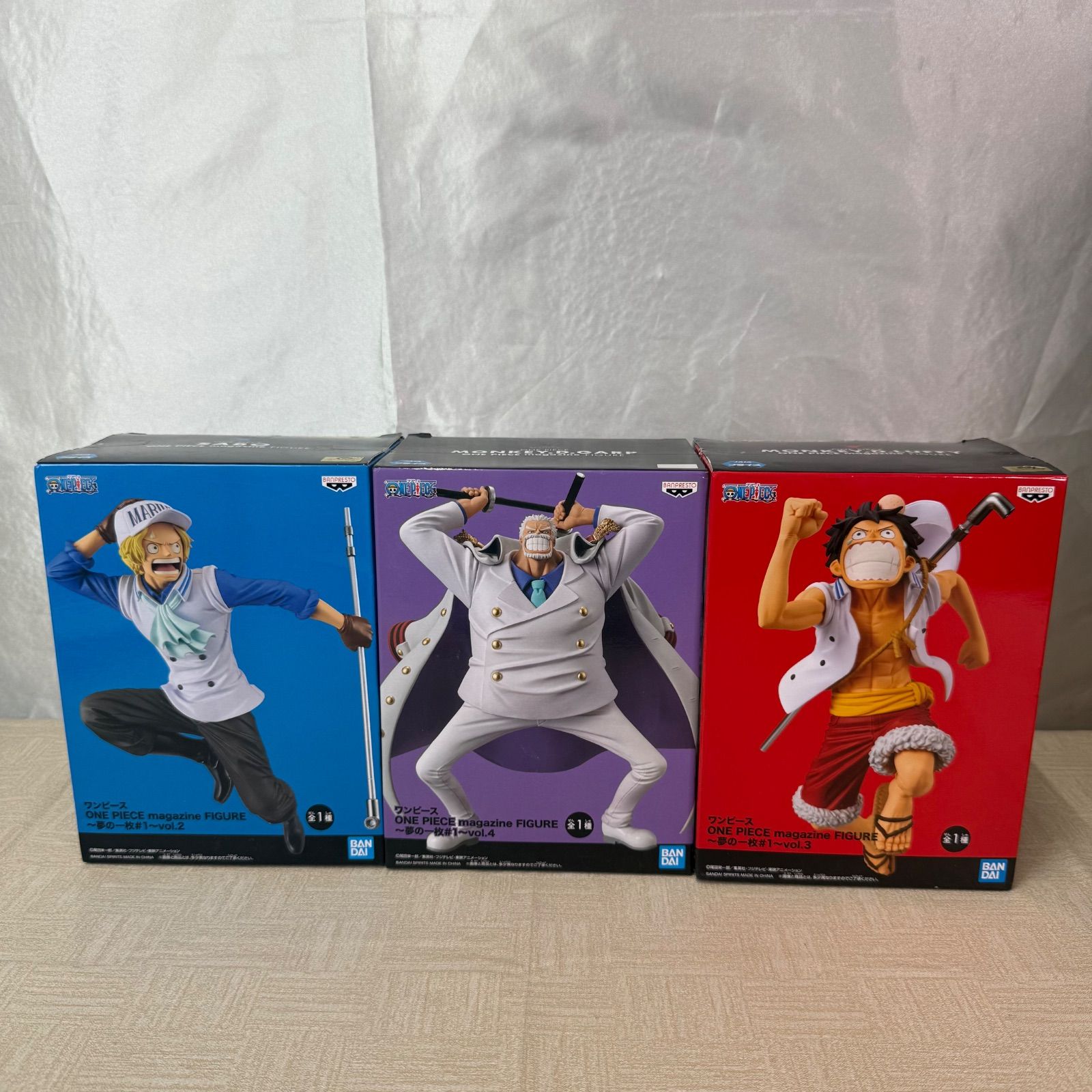 ONE PIECE magazine FIGURE ～夢の一枚 #1 ルフィ サボ ガープ - メルカリ