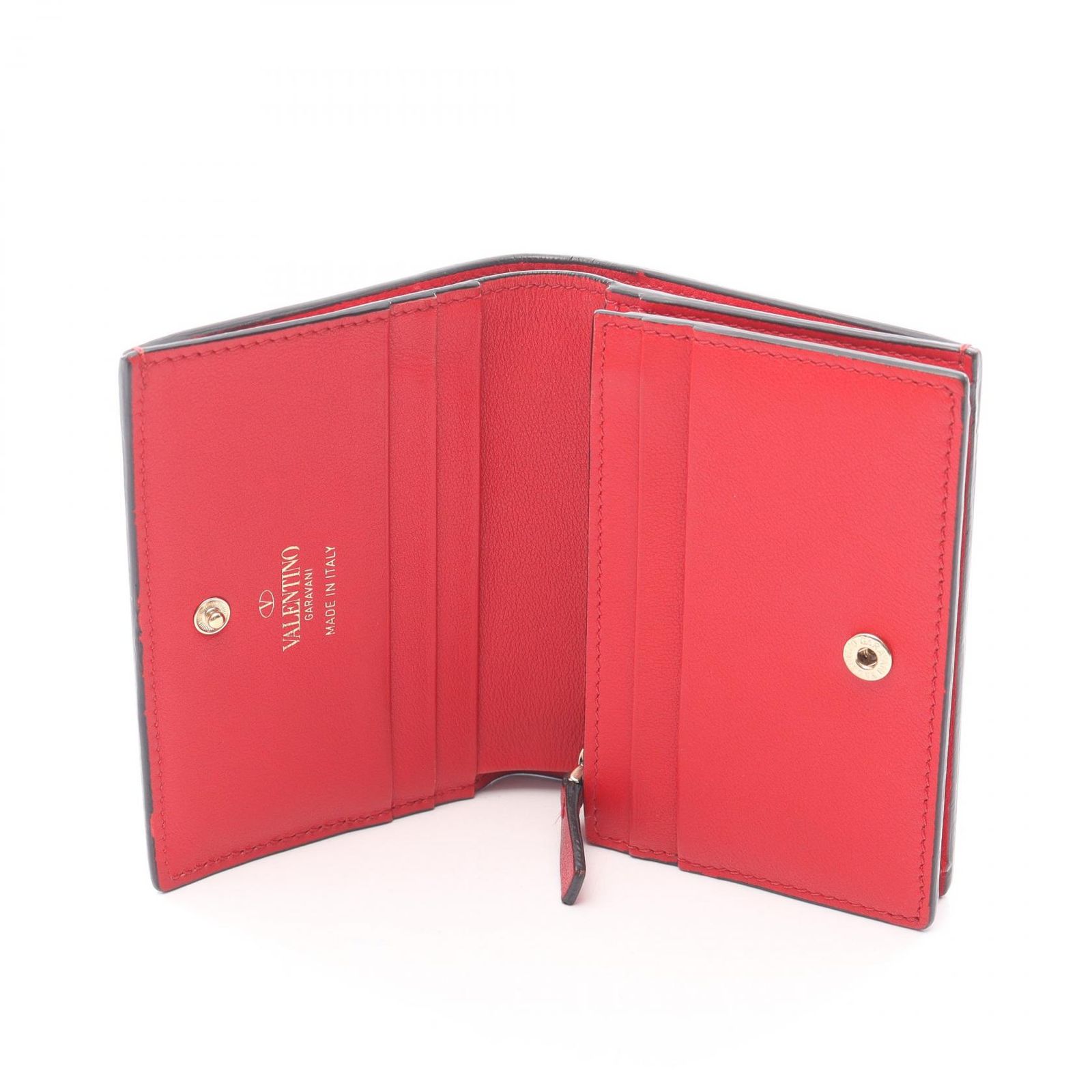 VALENTINO GARAVANI 二つ折り財布 ベージュ ヴァレンティノ 財布 VALENTINO 二つ折り財布 折り畳み ミニ財布