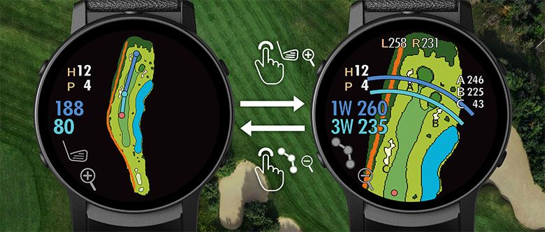  グリーンオン ザ ゴルフウォッチ GS 601 腕時計型 GPSナビ ブラック GPSナビ ラウンド用品 アクセサリー