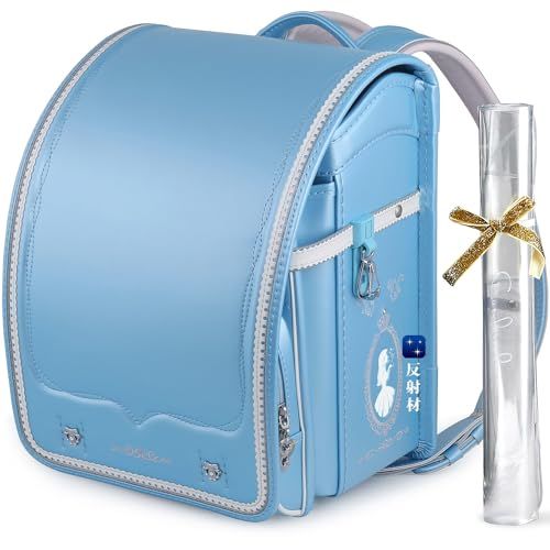 ランドセル 最新プリンセスモデル ランドセル女の子 小学生通学カバン ランドセル大容量 仕切り付き 人工皮革 パール生地 反射材 刺繍 水色 ベージュ 紫 ピンク ランドセル現品 日本書包 透明カバ f 4 dc 436 d