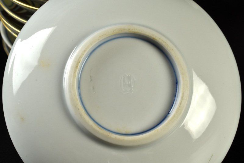 蔵A2141b1】金彩花文 色絵 高品質 小皿 豆皿 手塩皿 十八客 蔵A2141b1