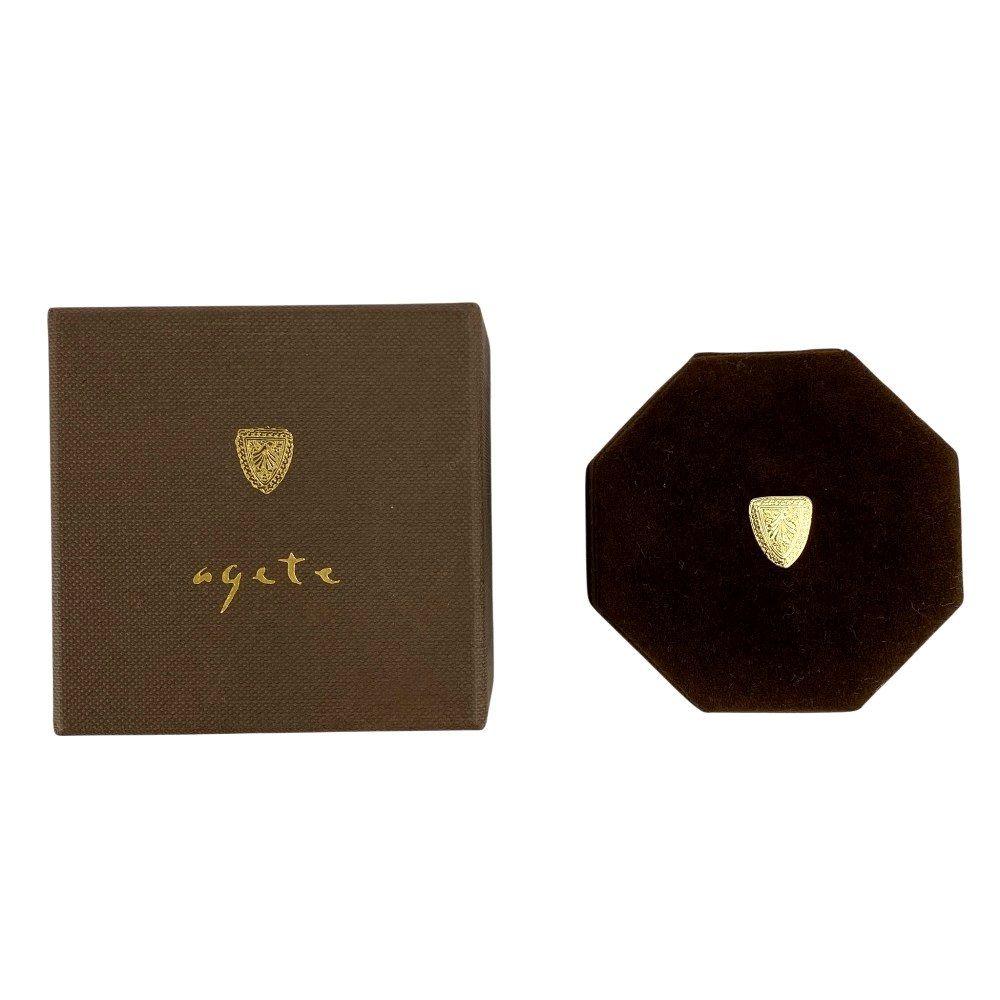 □新同□ アガット マルチストーン リング アクセサリー ゴールド