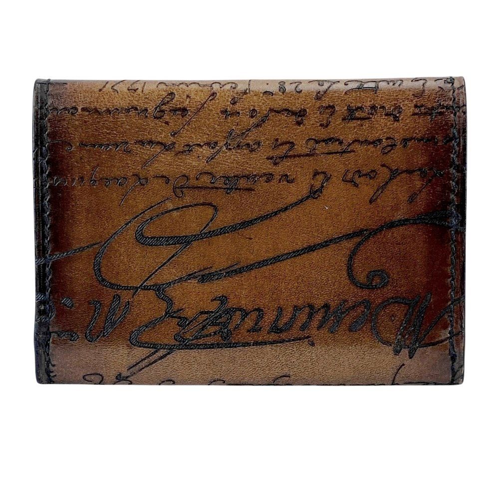 □美品□ ベルルッティ カリグラフィ カードケース 名刺入れ レザー