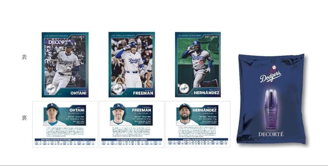 未開封　9月21日配布　ドジャース　トレーディングカード　デコルテ　大谷翔平 未開封 9月21日配布 ドジャース トレーディングカード デコルテ 大谷