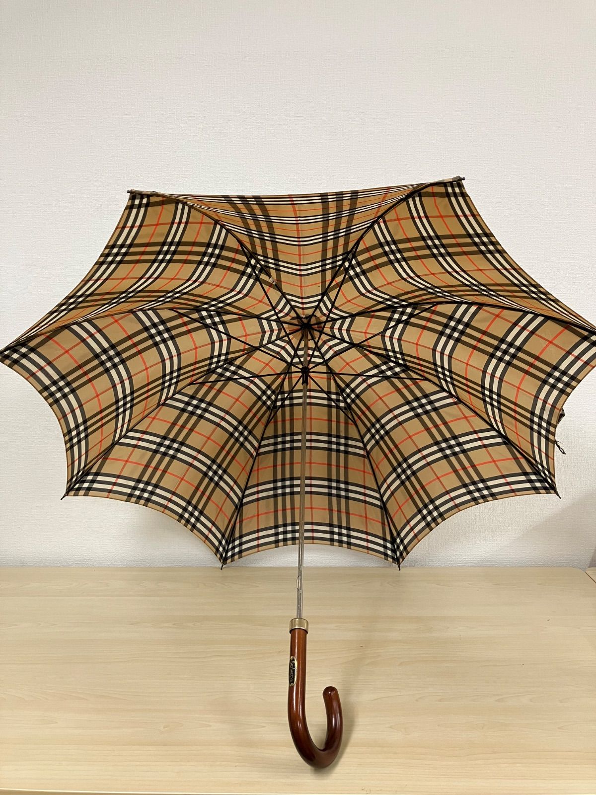P/バーバリー 傘 ノバチェック シャドーホース - メルカリ