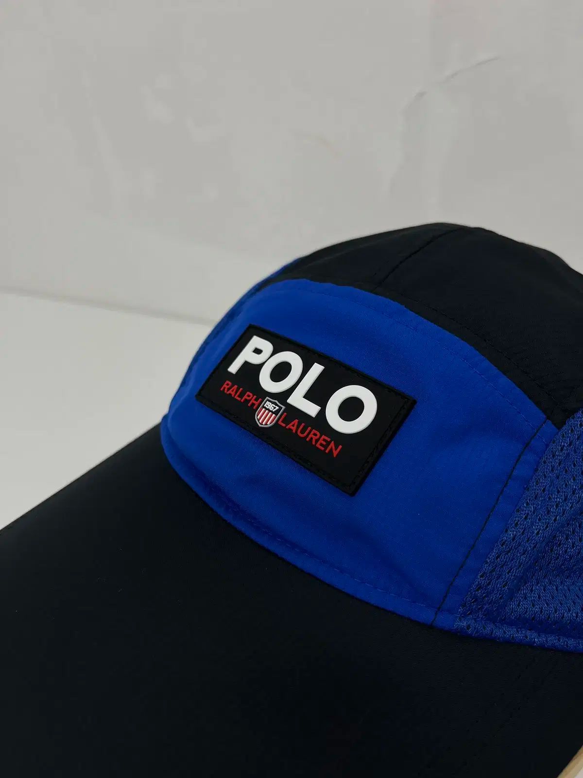 ポロラルフローレン ブラック ロイヤルネイビー 5パネル ロングビルキャップ ボールキャップ 帽子